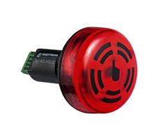 450.100.55 Werma  Acc.Comb.Buzzer 450 24vDC &#248;M22,5 1:RED 80dB(A) LED IP65 Cont. Tone Panel Mount